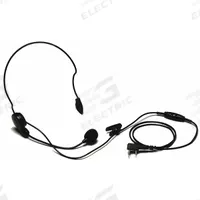 KENWOOD Headset: Fits Kenwood, For NX-P1000 Series, Over-the-Head, Push To Talk, Black, 1 Wires (MPN KHS-22A). Key specifications — Connector Type: Two Pin; Compatible Radio Series: NX-P1000; Push To Talk: Yes; Manufacturer Part Number: KHS-22A; Brand: KENWOOD.