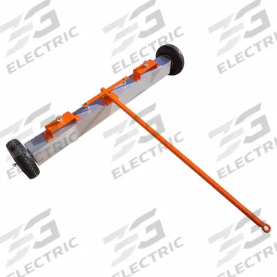 MAGNET SOURCE Magnetic Floor Sweeper: 60 in Magnet Lg, 4 in Magnet Ht - Push-Type Magnetic Sweepers