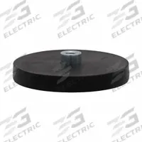 MAG DADDY Rubber Coated Magnet: Neodymium, 2 19/32 in Outside Dia, 1/4-20" Female Thread Tap Size (MPN 75003). Key specifications — Color: Black; Max Pull Force: 40 lb; Tap Size: 1/4-20" Female Thread.