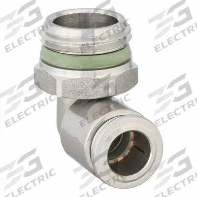 AIGNEP USA Push-Fit Elbow Fitting: 10 mm OD x 1/2 in Pipe Size - Stainless Steel Tube Fittings