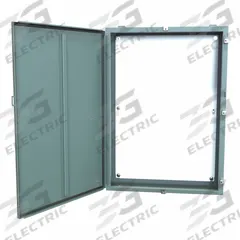 HAMMOND Electrical Enclosure: Steel, 42 in x 30 in x 8 in, NEMA 12/13/3R/4, w/Panel, Solid Cover (MPN 1418N4O8). Key specifications — Closure Method: Clamps; Brand: HAMMOND; Knockouts: Not Included.