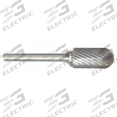 APPROVED VENDOR Carbide Bur: Ball-Nosed Cylinder, SC-9, Single Cut, 1" x 1" Head - Single-Cut Ball-Nosed Cylinder Burs