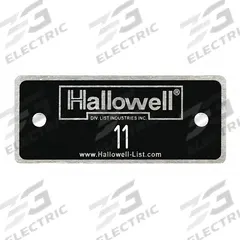 HALLOWELL Numbers 11 to 25: 2 3/8 in x 1 in, 15 Plates, 11 to 25, Aluminum, NPH11-25. Key specifications — Manufacturer Part Number: NPH11-25; Brand: HALLOWELL; Material: Aluminum; Number Range: 11 to 25; Product Type: Number Plates; Color: Black with White Lettering.