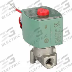 REDHAT Solenoid Valve: 2-Way, Normally Closed, 1/4 in Pipe Size, 110V AC/120V AC, High Flow (MPN 8262H230). Key specifications — Pipe Size: 1/4 in; Voltage: 120V AC; Brand: REDHAT; Coil Enclosure: Watertight.
