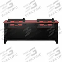 VERSADESK Computer Desk: Metal, Cherry, 0 Drawers, 60 in Overall Wd, 29 in Overall Ht, Black Frame (MPN RSD6030-BC). Key specifications — Desktop Material: Metal; Includes Modesty Panel: Yes; Kit Product Type: Computer Desk; Desktop Color: Cherry; Brand: VERSADESK; Frame Color: Black; Frame Material: Steel; Product Type: Computer Desk.