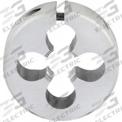 OSG Round Threading Die: M3.5x0.6 Metric, 25 mm OD, Adj, High Speed Steel (MPN 46064)