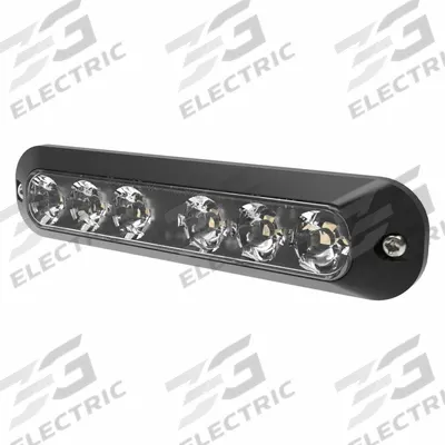 ECCO Warning Light: Perimeter Flashing Warning Light, Green, 5/8 in Overall Wd - Vehicle Perimeter Flashing Warning Lights