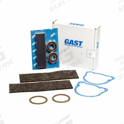 GAST Oil-Less Service Kit: 33K689 Compatible with Grainger Part # - Replacement Parts for Air Motors & Gearmotors