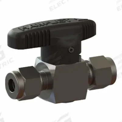 HAM-LET Plug Valve: For Chemicals/Gas/Water Media, 2-Way, 3/8 in Pipe Size, Let-Lok x Let-Lok - 316 Stainless Steel Instrumentation Plug Valves