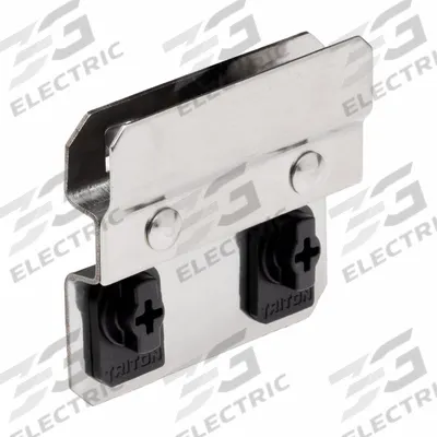 TRITON PRODUCTS Bin Mounting Clip: 3/8 in x 2 1/2 in x 2 1/4 in, 3 Hooks, 3/8 in Hook Dp - Bin Clips & Rails for Square-Hole Pegboard