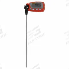 FLUKE Thermometer: -58°F to 320°F /-50°C to 160°C, 21 sec Response Time, 508 mm Stem Lg (MPN 1551A-20). Key specifications — attr1276673: FLUKE; attr1276690: NIST Traceable.