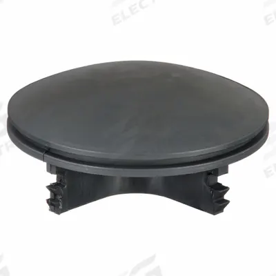 VESTIL Bollard Cap: 2 in Overall Ht, Black - Caps for Bollards