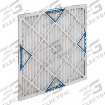 KOCH Pleated Air Filter: 12 in x 12 in x 1 in, MERV 8 - MERV 8 Pleated Air Filters