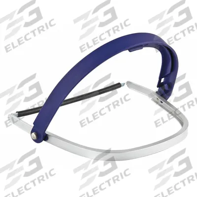 3M Hard Hat Headgear: Band Attachment Type, Aluminum, Blue - 3M Hard Hat Adapters for Face Shields