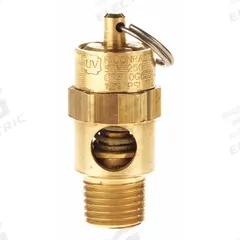 CONRADER Safety Valve: Soft Seat, 1/4 in (M)NPT Inlet (In.), 1/4 in (F)NPT Outlet (In.), Brass (MPN SRV250-14-225 SST). Key specifications — attr291993: Soft Seat; attr291998: Brass; attr292007: Silicone; attr292009: Brass; attr294753: CONRADER.
