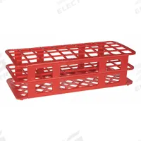 Tube Rack: Polypropylene, Red, (40) Wells, 40 Compartments, Benchtop (MPN HS243071R). Key specifications — Material: Polypropylene; Mounting Location: Benchtop; Color: Red; Product Type: Test Tube Rack; Total Holding Capacity: (40) Wells; Brand: HEATHROW SCIENTIFIC.