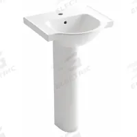 KOHLER Bathroom Sink: Vitreous China, White, Rectangular, 35 1/2 in Overall Ht, 21 in Overall Lg (MPN K-5265-1-0). Key specifications — Brand: KOHLER; Color: White; Sink Material: Vitreous China.