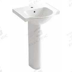 KOHLER Bathroom Sink: Vitreous China, White, Rectangular, 35 1/2 in Overall Ht, 21 in Overall Lg (MPN K-5265-1-0). Key specifications — Brand: KOHLER; Color: White; Sink Material: Vitreous China.