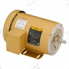 BALDOR General Purpose Motor: C-Face/Rigid Base Mount, Totally Enclosed Fan Cooled, 1 hp, 3,450 RPM (MPN CEM3545). Key specifications — Brand: BALDOR; Nameplate Voltage @ 60 Hz: 230V AC; Full Load Current @ 60 Hz: 1.4/2.8/3 A; Nameplate RPM @ 60 Hz: 3,450 RPM; Motor Enclosure: TEFC.