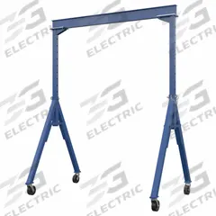 APPROVED VENDOR Adjustable Gantry Crane: Fixed Span, Adj Ht, 4,000 lb Load Capacity, Steel (MPN AHS-4-10-14). Key specifications — Rotating Legs: No; Brand: APPROVED VENDOR; Height Adjustability: Adjustable Height; Mobility Under Load: Stationary.
