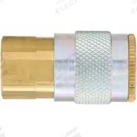 DIXON VALVE & COUPLING Quick Connect Hose Coupling: 1/4 in Body Size, 1/4 in Hose Fitting Size, FNPT (MPN 2JF2-B). Key specifications — Thread Size: 1/4" -18; Brand: DIXON VALVE & COUPLING; Hose Fitting Gender: Female; Coupling Locking Type: Sleeve.