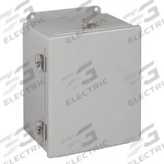HOFFMAN Enclosure: Steel, 16 in x 14 in x 6 in, NEMA 12/13/4, Solid Cover, Hinged (MPN A1614CHNF). Key specifications — Closure Method: Clamps; Brand: HOFFMAN; Knockouts: Not Included.
