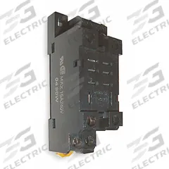 OMRON Relay Socket: DIN-Rail/Surface Socket Mounting, 8 Pins, Elevator, Finger Safe (MPN PTF08A-E). Key specifications — Brand: OMRON.