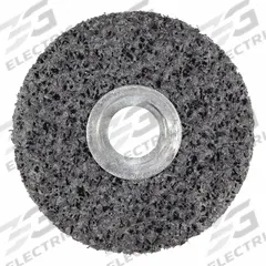 SCOTCH-BRITE Unitized Wheel: 3 in Dia x 1/2 in W, 1/4 in Arbor Hole, Silicon Carbide, Extra Coarse (MPN 7000045856). Key specifications — Series: CS-UW; Brand: SCOTCH-BRITE.