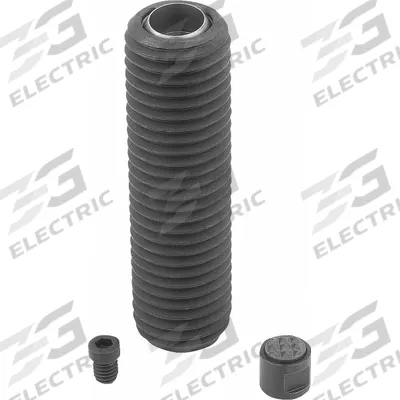 KIPP Fully-Threaded Gripper w/Serrated Pad: Carbide-Tipped, M20, 30 mm Thread Lg - Fully-Threaded Grippers with Serrated Carbide Pad