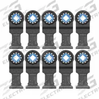BOSCH Oscillating Tool Blade: 1 1/4 in Blade Wd, 4 in Overall Lg, Plunge Cutting, Carbide, 10 PK (MPN OSL114C-10). Key specifications — attr1097473: Wood; attr1097476: BOSCH; attr1097456: Plunge Cutting.