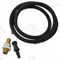 DANCO Supply Hose: Vinyl, Black, 48 in Overall Lg, 1/4" Sprayer Connection Size (MPN 9D00010340). Key specifications — Sprayer Connection Size: 1/4"; Brand: DANCO; Color/Finish: Black; Material: Vinyl; Product Type: Supply Hose.