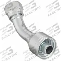 AEROQUIP Hydraulic Crimp Fitting: Steel x Steel, 45° Elbow, -4 For Hose Dash Size, BSPP x Crimp (MPN 1A4BFA4). Key specifications — attr296014: Female x Genderless; attr303771: AEROQUIP; attr296012: -4; attr296015: BSPP x Crimp; attr296017: 1/4"-19.