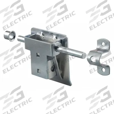 PRIME-LINE Door Bolt: Garage and Shed Lock, Zinc, 4 1/4 in Ht, 4 1/4 in Wd - Door Bolts