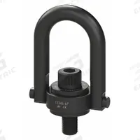 ADB HOIST RINGS Hoist Ring: Pivot/Swivel, Black Oxide-Coated Steel, M30-3.50, Max. 15,430 lb (MPN 24042). Key specifications — Brand: ADB HOIST RINGS; Thread Size: M30-3.50; Operation: Pulling.