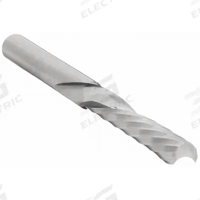 ONSRUD Solid Router Bit: Spiral O-Flute Downcut, 1/4" Cut Dia - Spiral O-Flute Router Bits for Plastics