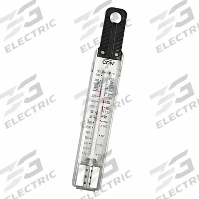 CDN Ruler Thermometer: Candy/Jelly/Deep Fryer, Non-Mercuric Column - Candy & Frying Thermometers