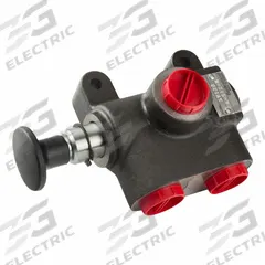 DELAVAN AG PUMPS Hydraulic Selector Valve: Three-Way / Two Positions, 30 gpm, 3,000 psi, Knob (MPN SV-2POS-2500). Key specifications — Brand: DELAVAN AG PUMPS; Cylinder Compatibility: Single-Acting.