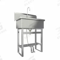 SANI-LAV Scrub Sink: 45 1/2 in Overall Ht, 28 in Bowl Lg, 10 1/2 in Bowl Dp, 0.5 gpm Flow Rate (MPN 532FS-0.5). Key specifications — Includes Side Splash: Side Splash Not Included; Brand: SANI-LAV.