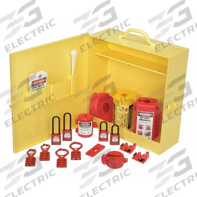 SKILCRAFT Lockout Station Cabinet: 41 Components Included, Electrical/Valve - Electrical & Valve Lockout Stations