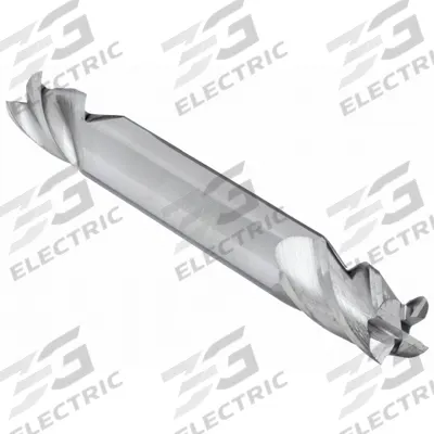 APPROVED VENDOR Square End Mill: Carbide, Double End, 4 Flute, 7/16" Mill Dia, 9/16" LOC - Double-End Carbide Square End Mills