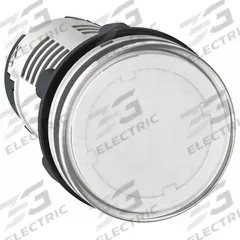 SCHNEIDER ELECTRIC Pilot Light: 22 mm Panel Mounting Hole Dia, LED, Clear, XB7 (MPN XB7EV07BP). Key specifications — Brand: SCHNEIDER.