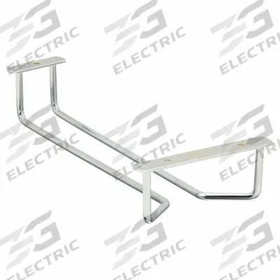 CRESTWARE Hanging Glass Rack: 10 in Overall Lg, Chrome - Glass Racks