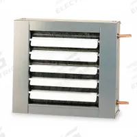 DAYTON Hydronic Wall and Ceiling Unit Heater: Water, 18,400 BtuH Output @ 200 F Water, 500 cfm (MPN 5PV19). Key specifications — Air Flow: 500 cfm; Brand: DAYTON; Connection Size, Connection Type: 3/8 in, SWT on Connection; Fan Guard Type: OSHA Compliant Guard; Heating Method: Water; Overall Dimensions - H x W x D: 16 in x 18 in x 9-1/2 in.