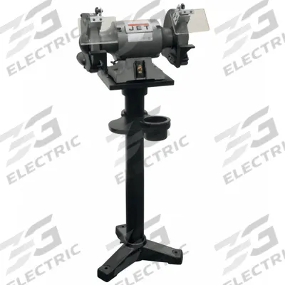 JET Bench Grinder with Stand: Fixed Speed, 1 hp, 8 in Max Wheel Dia, 3,450 RPM - Fixed-Speed Pedestal Grinders