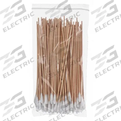 ALLEGRO Cotton Tip Swab: Non-Sterile, Cotton, 6 in Lg, Wood, Single - Cotton Tip Swabs