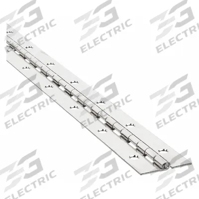 APPROVED VENDOR Piano Hinge: Steel, 48 in Leaf Ht - Full Surface-Mount Piano Hinges
