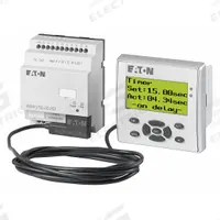 EATON Controller: Digital In, (8) Digital Out (MPN EASY-E4-UC-16RE1). Key specifications — attr205796: EASY-E4-UC-16RE1; attr1072740: 24 V; attr1072741: Controller; attr1072725: Easy E4; attr1083542: (8) Digital; attr1083537: Digital.