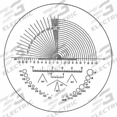 ESCHENBACH OPTIK GMBH Precision Scale Magnifier: Metric Cross Hair Measurement, 3/64 in Radius - Min (MPN 1152-02). Key specifications — attr1183311: ESCHENBACH OPTIK GMBH; attr1183300: Metric Cross Hair; attr1183302: 0° to 90°; attr1183305: Precision Scale Magnifier.
