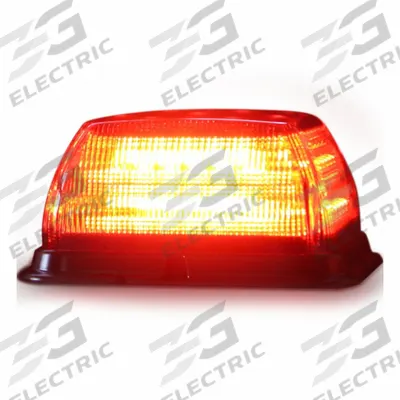 CODE 3 Beacon Light: Emergency Vehicle Beacon, Red, 48.6 W Watt, Clear - Emergency Vehicle Beacons