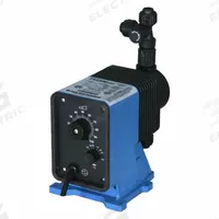 PULSATRON Chemical Metering Pump: Solenoid, 115V AC, 1/5 hp HP, PVDF Head, CSPE/PTFE Diaphragm, ABS (MPN LB64SA-KTC1-G19). Key specifications — Brand: PULSATRON; Diaphragm Material: CSPE/PTFE; Reproducibility: ±3.0%; Nameplate Voltage: 115V AC; Check Ball Material: Ceramic; Fitting Material: PVDF; Seal Material: PTFE.